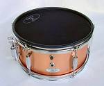Blastech Brushed Aluminum or Brushed Copper Wrap 12"X6" Snare Drum "Dual Zone"
